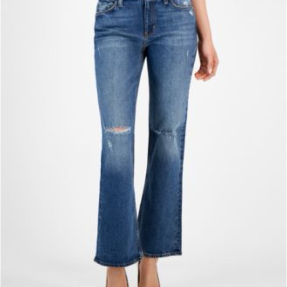 Guess Women's Distressed Blue Bootcut Jeans-Size 29